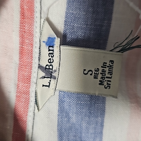 NEW L.L.Bean Women's stripped dress small - Picture 2 of 5